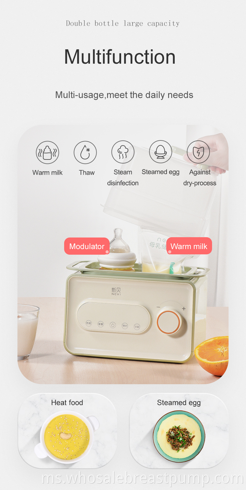 Multifunctional Baby Milk Warmer